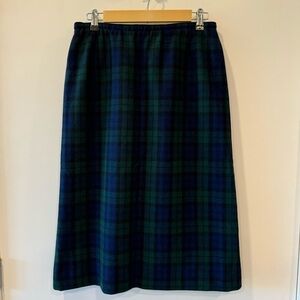 Pendleton Vintage Wool Plaid Pencil Skirt size 16